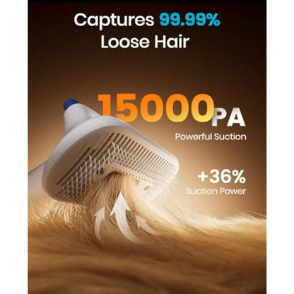Dog Grooming Vacuum 15000Pa Pet Vacuum Kit Shedding 99% Pet Hair Dog Grooming Clippers with Trimmer Nail Grinder ≤ 59dB Quiet B