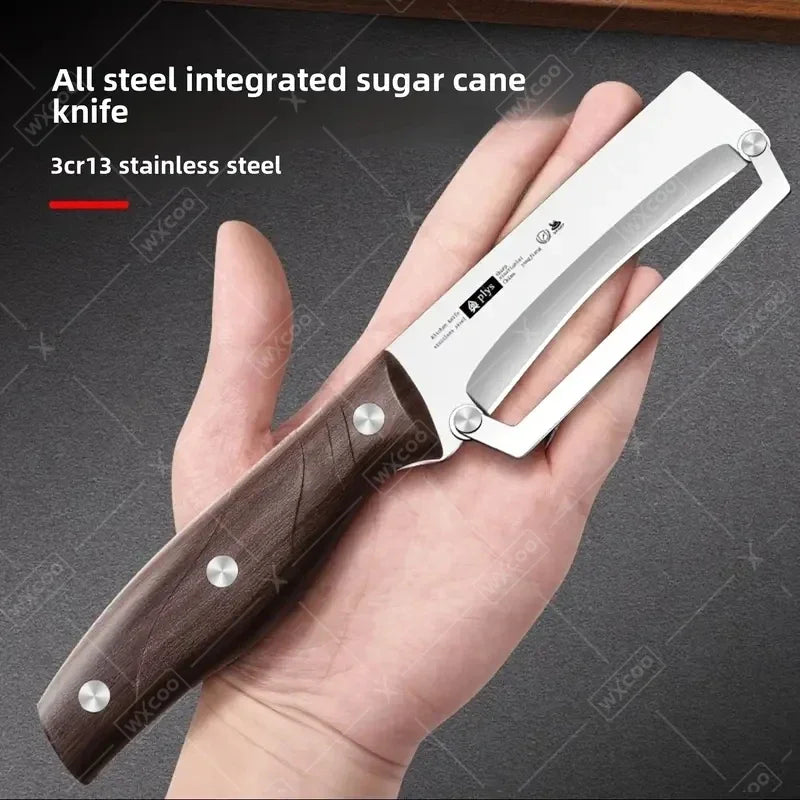 WXCOO Stainless Steel Fruit Peeler Wooden Handle Paring Knife Planer Sugarcane Household Thick Fruits Vegetables Scraping Tools