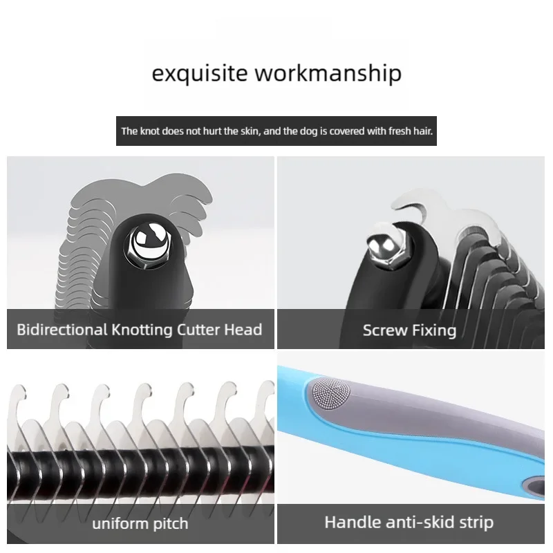 Dog Brush Pet Dog Hair Remover Cat Comb Grooming And Care Brush For Matted Long Hair and Short Hair Curly Dog Supplies Pet Items