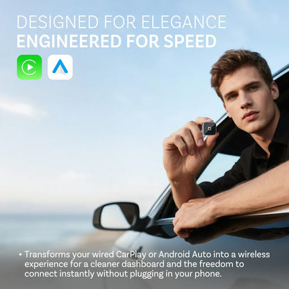 OTTOCAST Mini Slim Cube Wireless CarPlay Android Auto Adapter 2 in 1 USB AI Car Accessories