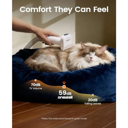 Dog Grooming Vacuum 15000Pa Pet Vacuum Kit Shedding 99% Pet Hair Dog Grooming Clippers with Trimmer Nail Grinder ≤ 59dB Quiet B
