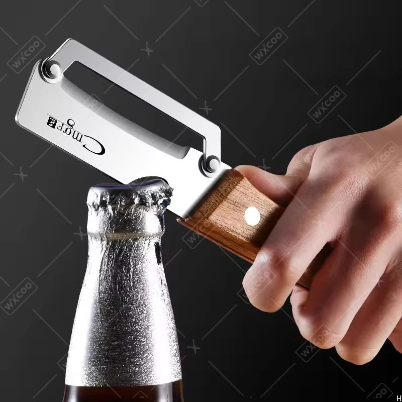 WXCOO Stainless Steel Fruit Peeler Wooden Handle Paring Knife Planer Sugarcane Household Thick Fruits Vegetables Scraping Tools